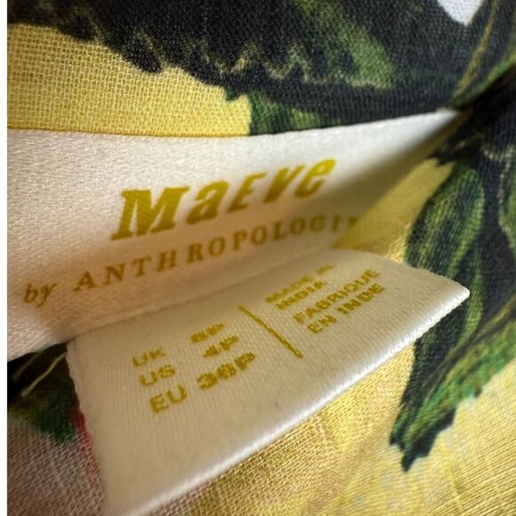 Anthropologie Maeve Floral Midi Skirt Sz. 4P - Picture 5 of 8